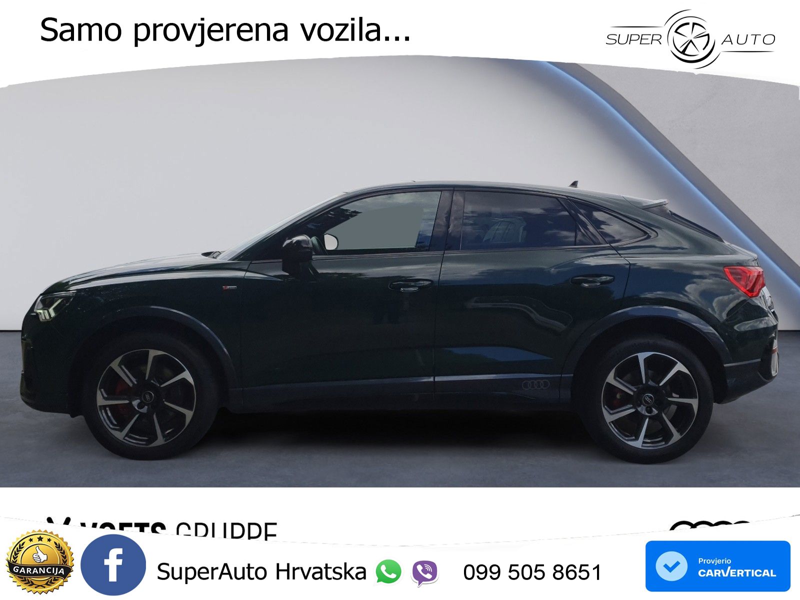 Audi Q3 II Sportback 40 TFSI (190 KS) quattro S tronic S line LED+GR SJED+ACC