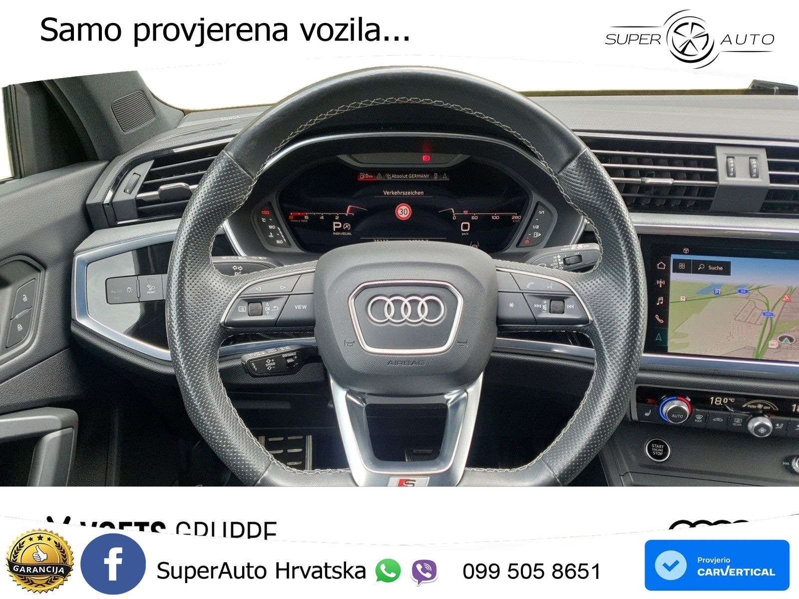 Audi Q3 II Sportback 40 TFSI (190 KS) quattro S tronic S line LED+GR SJED+ACC