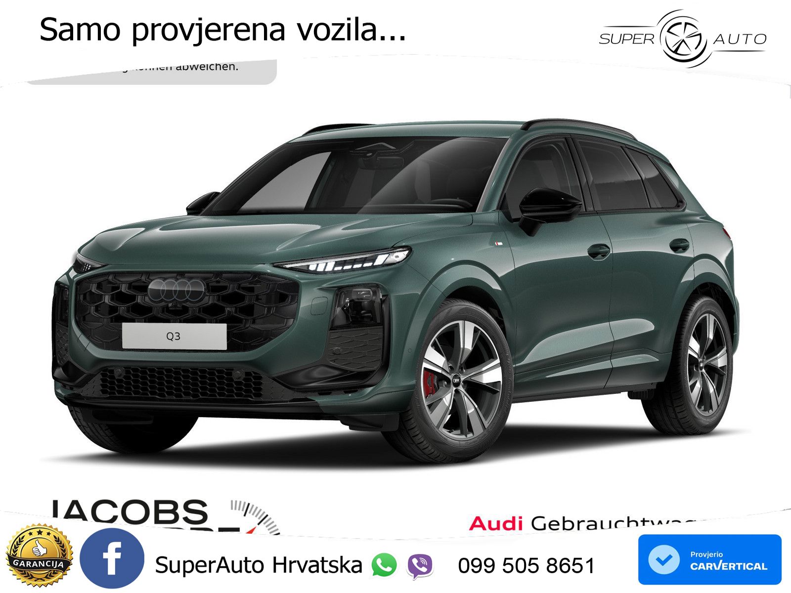 Audi Q3 1.5 TFSI (150 KS) S tronic S line LED+GR SJED+ACC