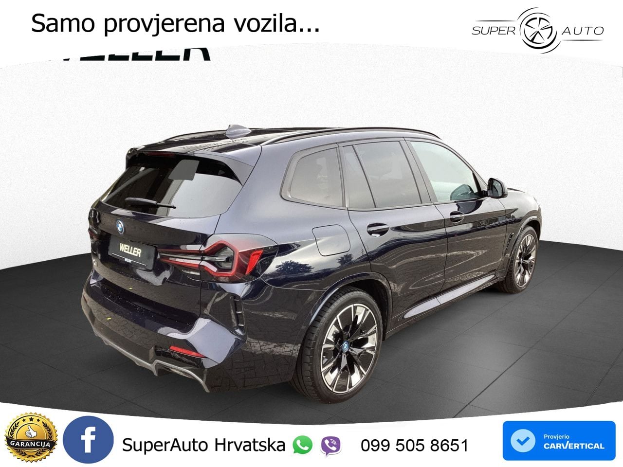 BMW iX3 80 kWh (286 KS) M Sport ACC+HEAD+GR SJED+360+PANO