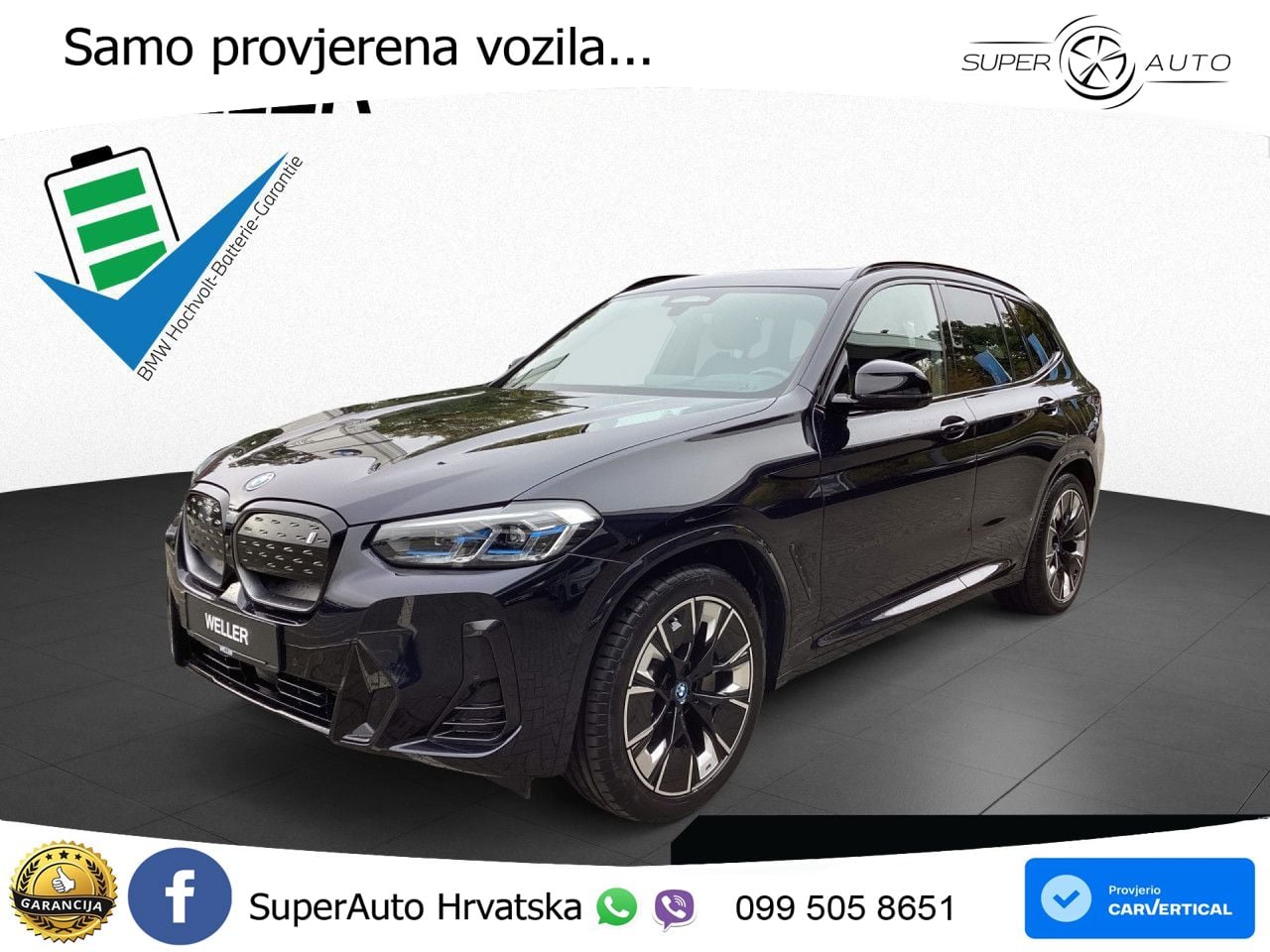 BMW iX3 80 kWh (286 KS) M Sport ACC+HEAD+GR SJED+360+PANO