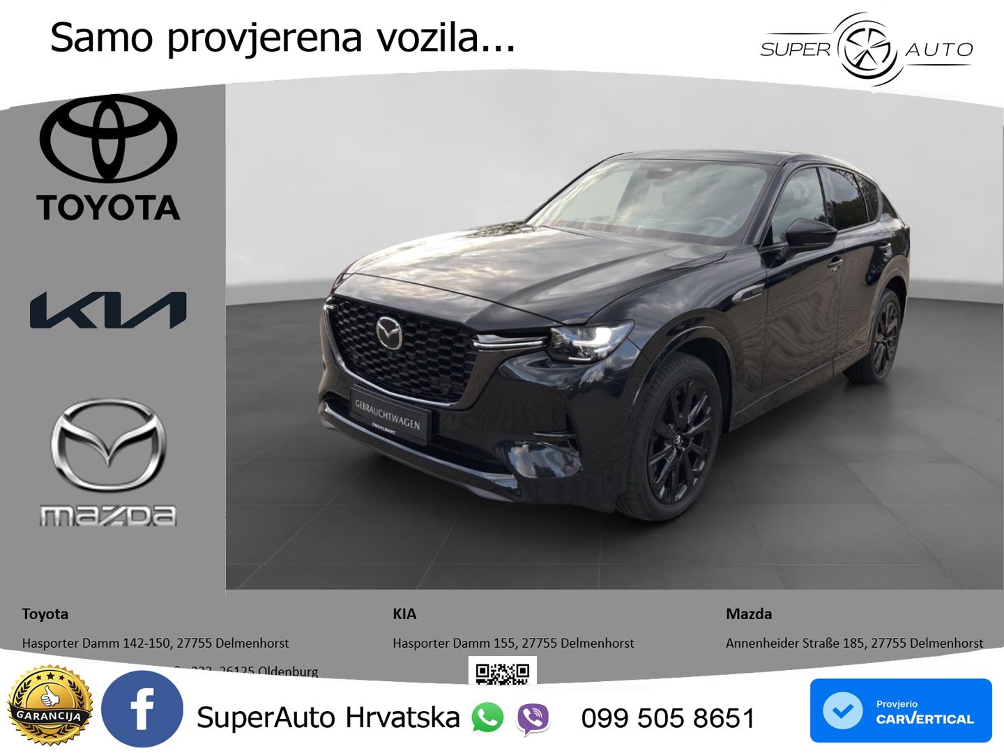 Mazda CX-60 3.3 e-Skyactiv D (254 KS) AWD Automatic MATRIX+GR SJED+KAM