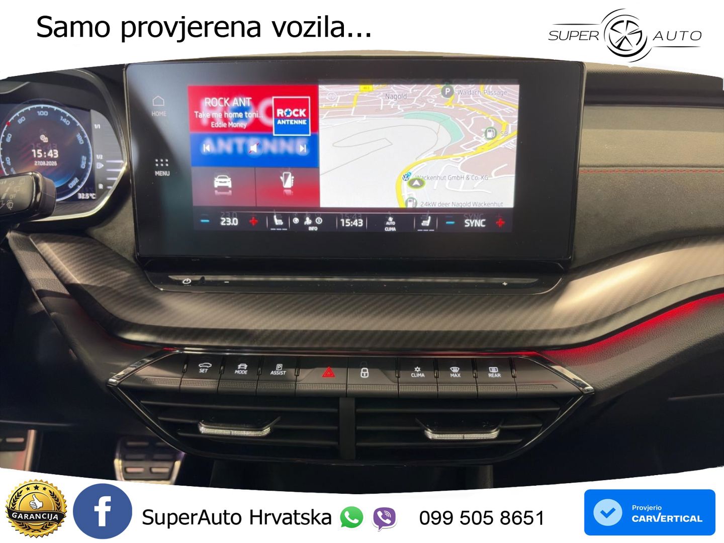 Škoda Octavia Combi RS 2.0 TDI (200 KS) 4x4 DSG LED+GR SJED+ACC