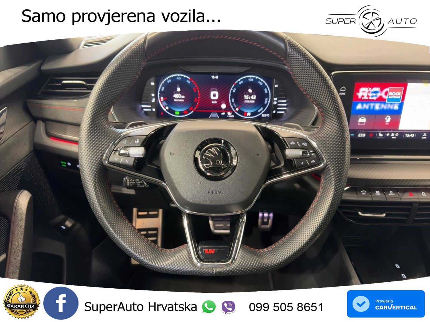 Škoda Octavia Combi RS 2.0 TDI (200 KS) 4x4 DSG LED+GR SJED+ACC