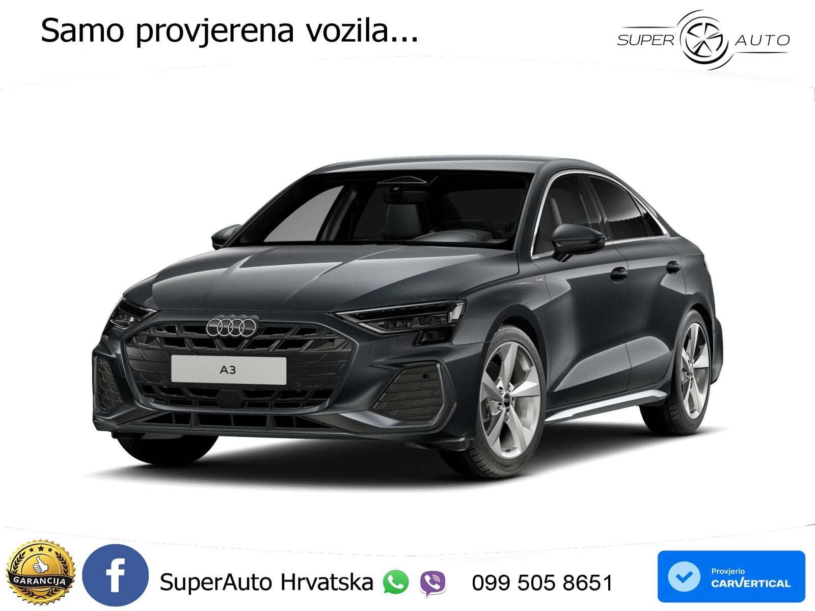Audi A3 Limuzina 35 TFSI (150 KS) S tronic S line LED+GR SJED+ACC