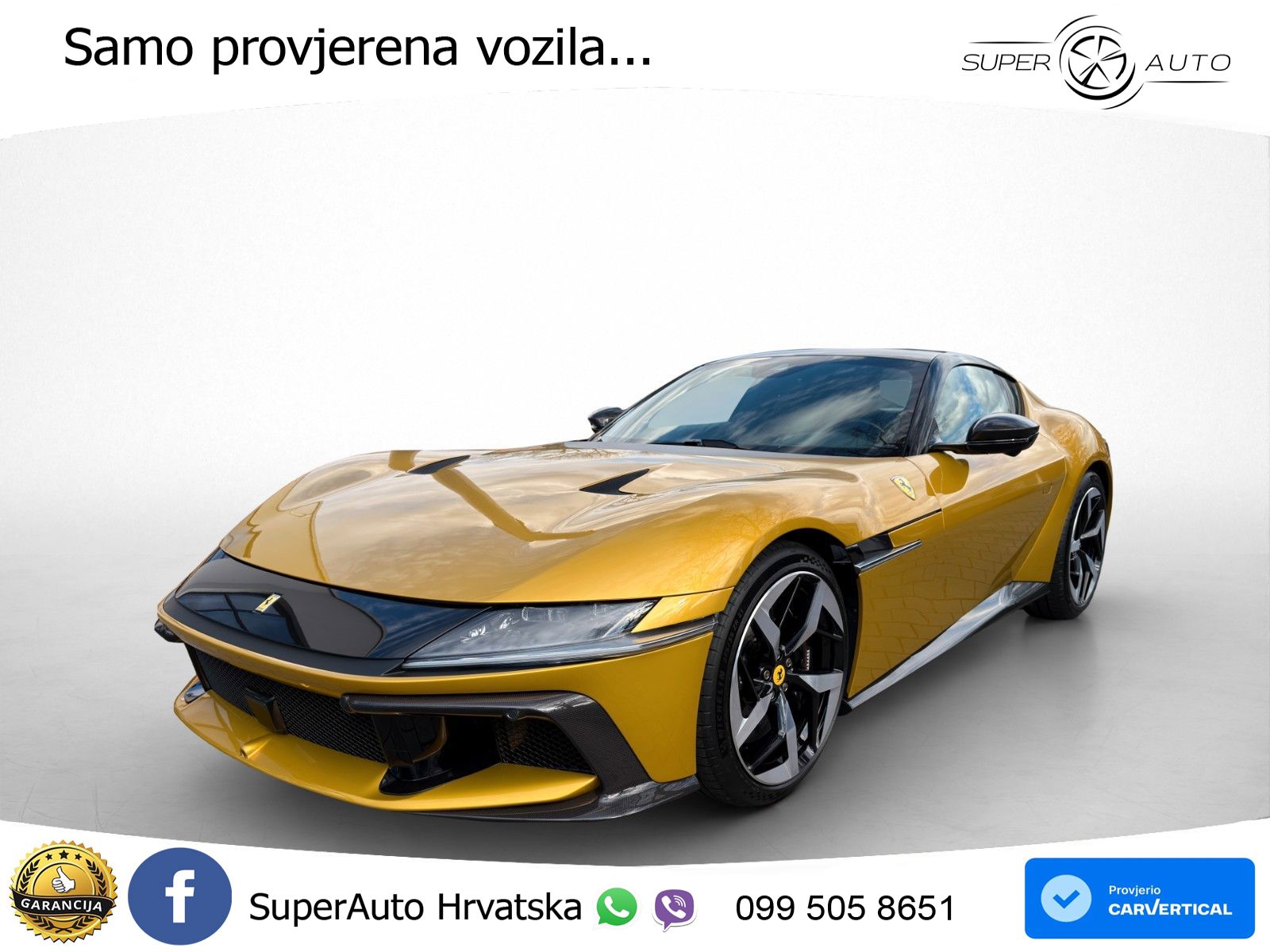 Ferrari 12Cilindri Spider 6.5 V12 (830 KS) F1 DCT LED+ACC