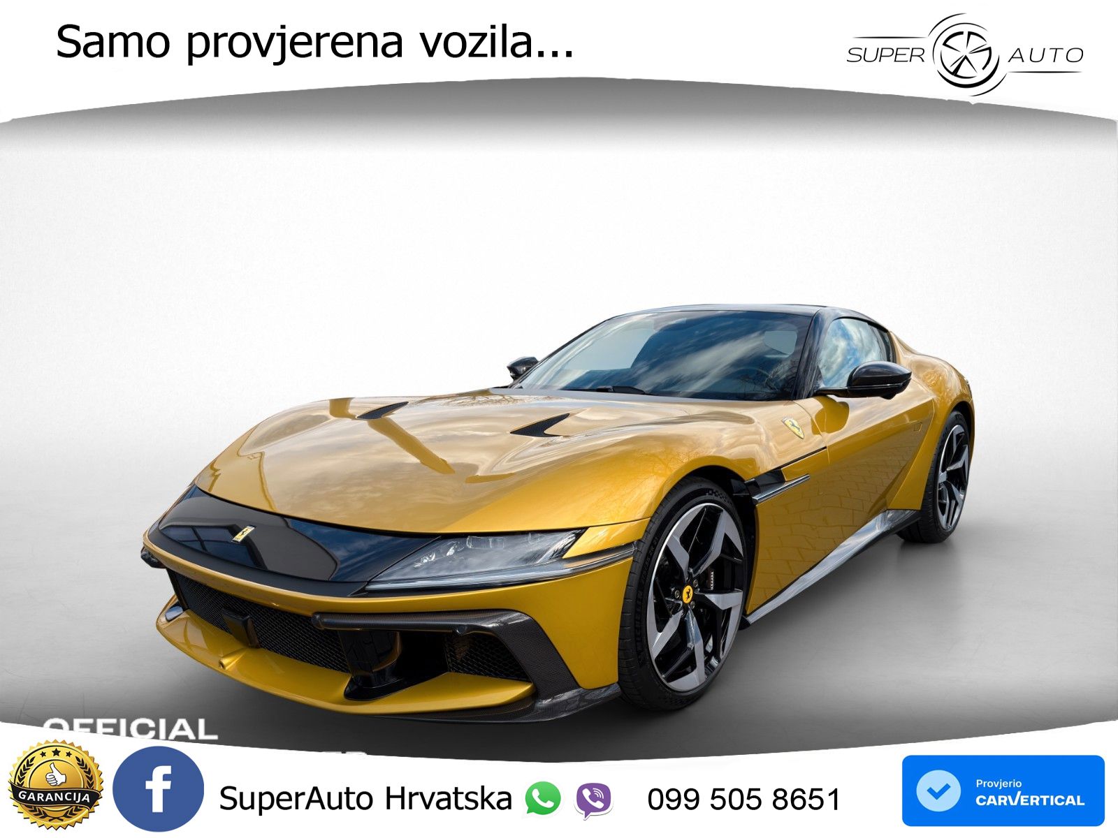 Ferrari 12Cilindri Spider 6.5 V12 (830 KS) F1 DCT LED+ACC