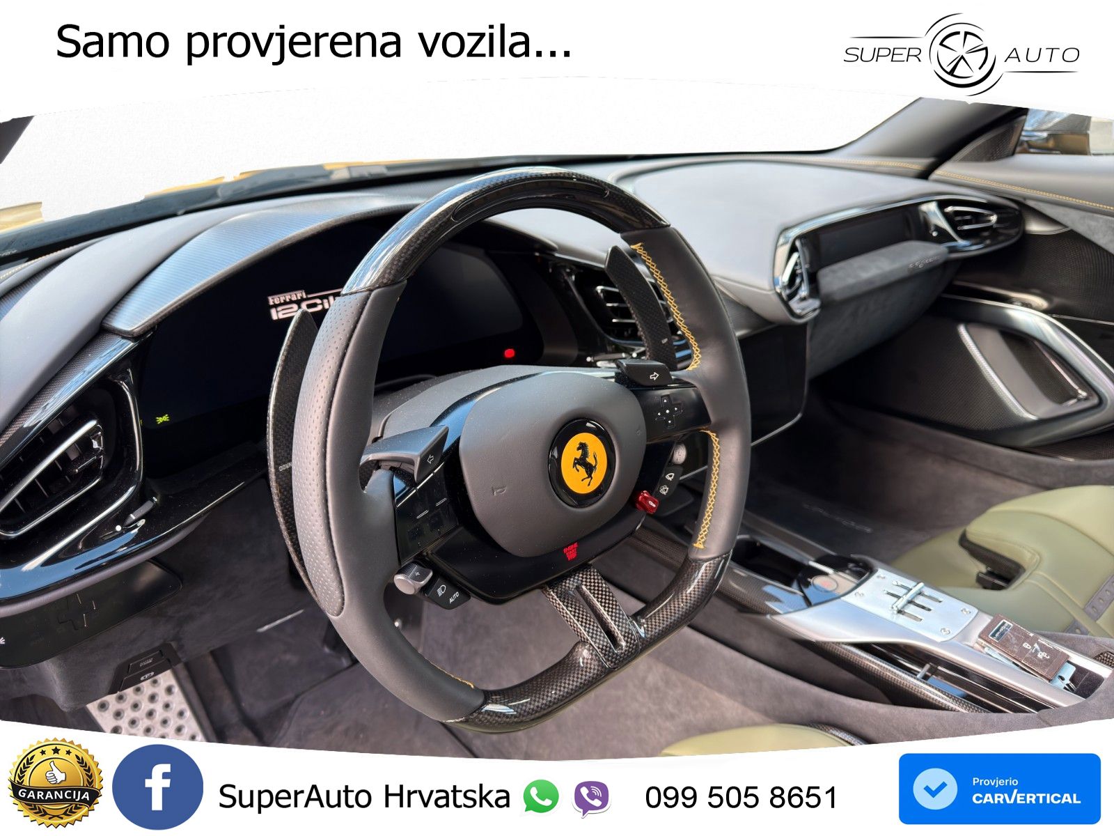 Ferrari 12Cilindri Spider 6.5 V12 (830 KS) F1 DCT LED+ACC