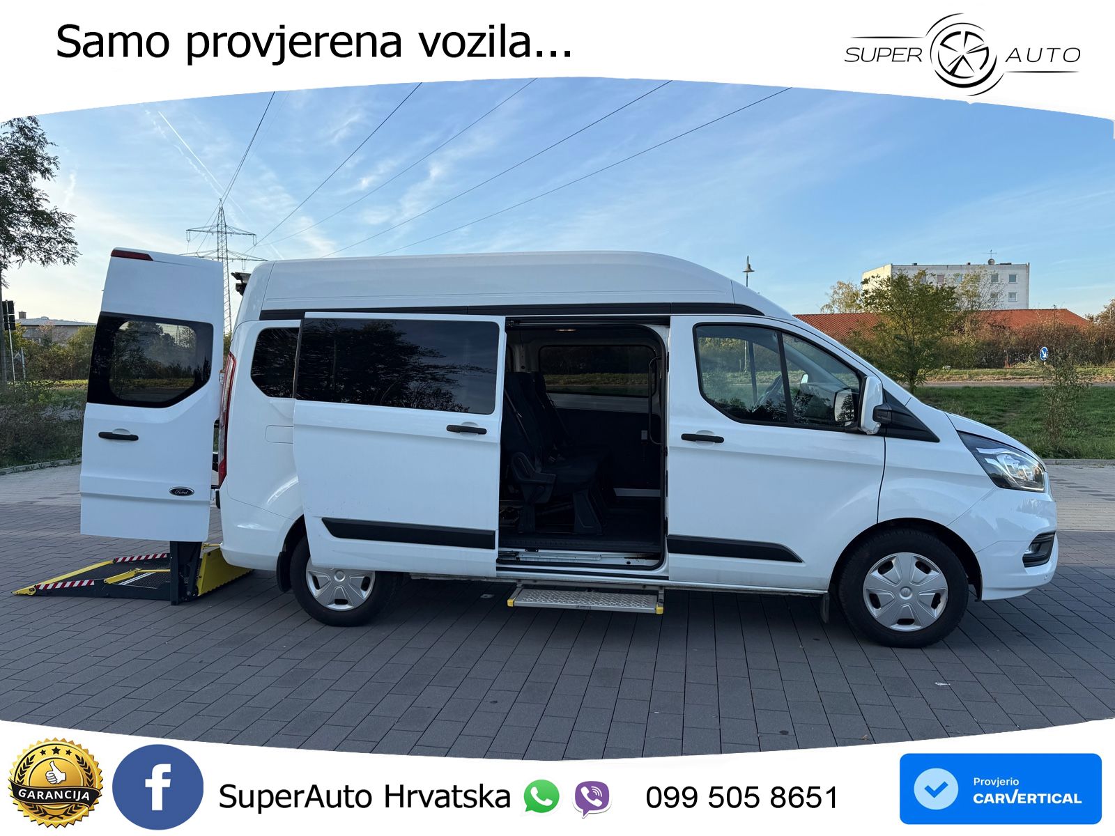 Ford Transit Custom  320 L2 H2  Rollstuhllift Lift 105 KS