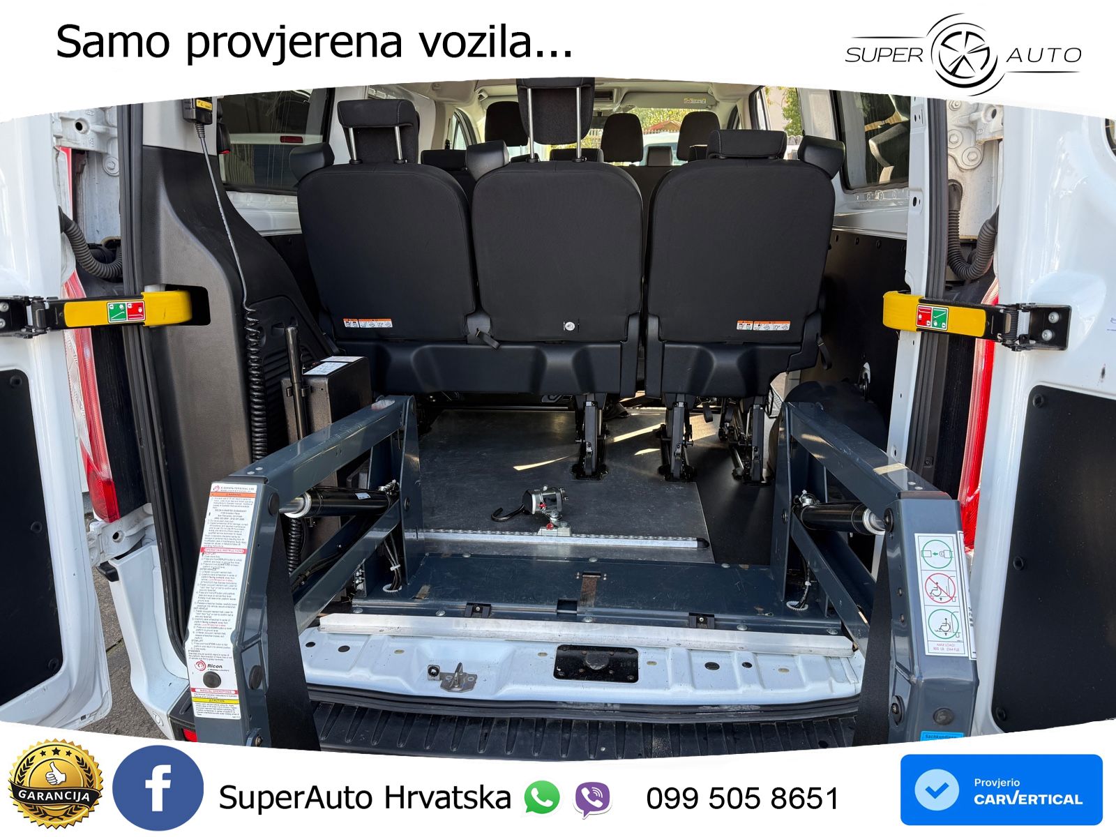 Ford Transit Custom  320 L2 H2  Rollstuhllift Lift 105 KS