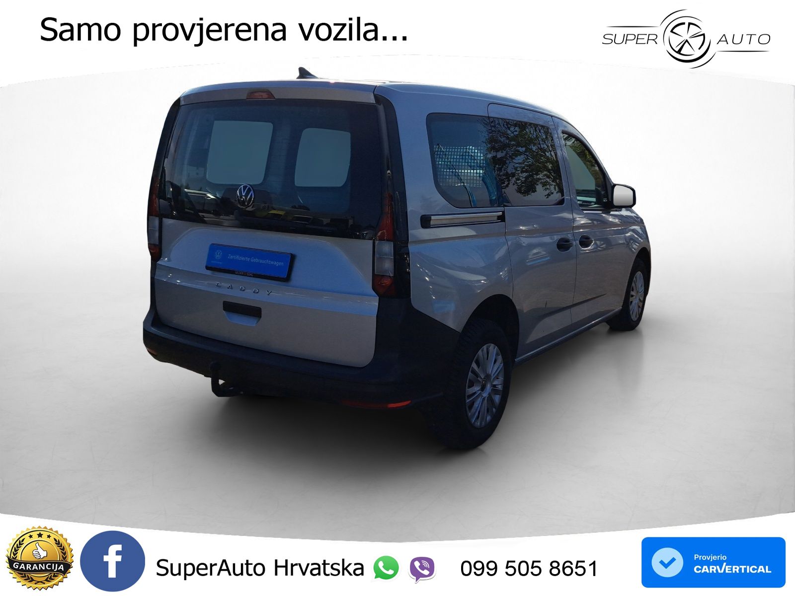 Volkswagen Caddy Cargo 2.0 TDI Sitzh*Klima*AHK*DAB+ 102 KS