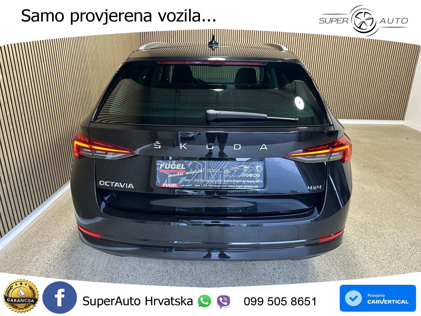 Škoda Octavia Combi 2.0 TSI (190 KS) 4x4 DSG LED+GR SJED+ACC