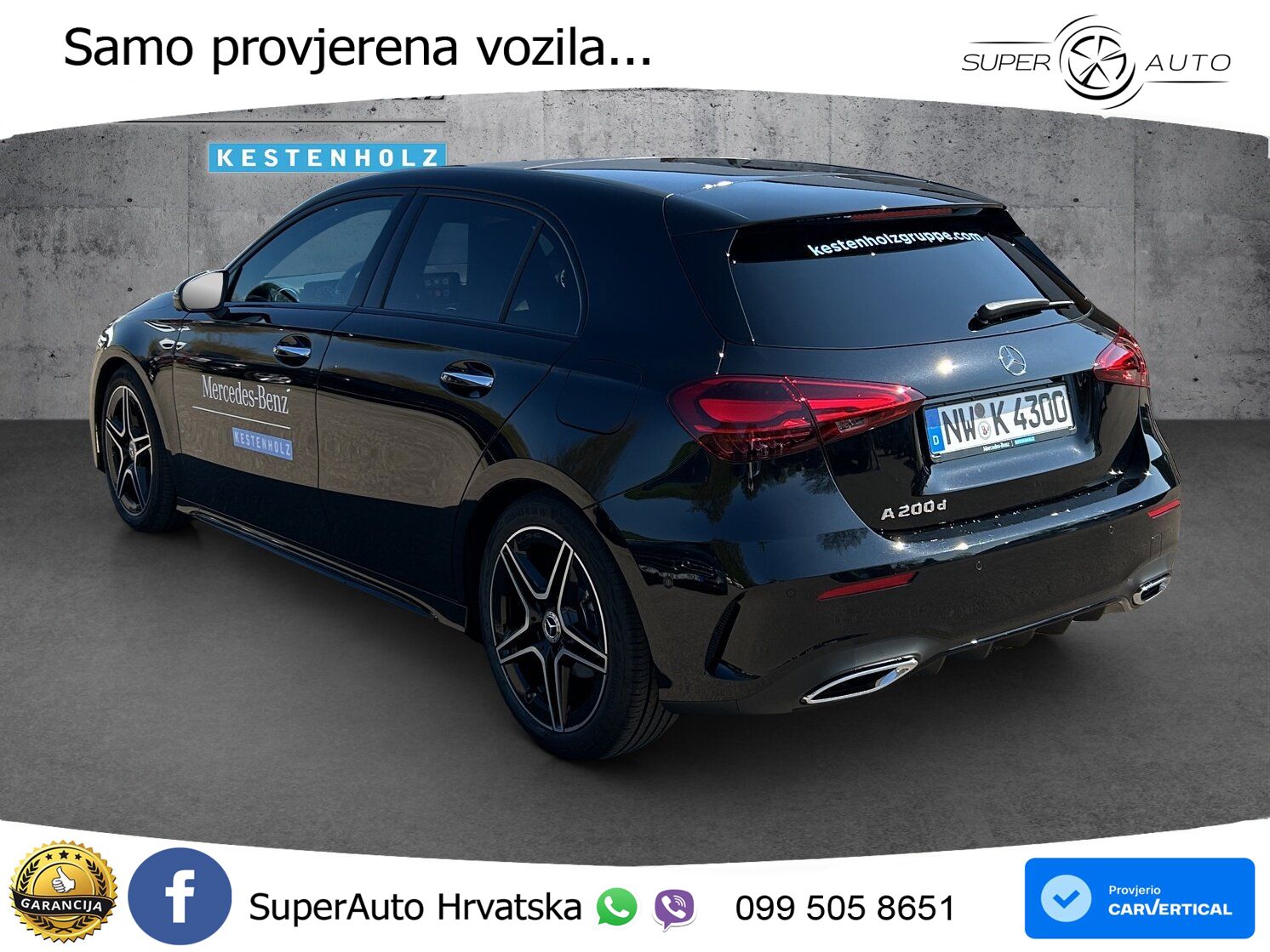 Mercedes-Benz A 200d 8G-DCT AMG ACC+GR SJED+360+PANO