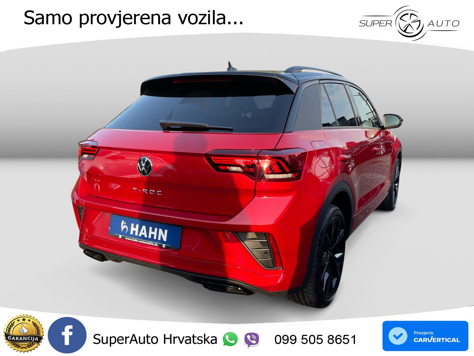 Volkswagen T-Roc 1.5 TSI (150 KS) DSG R-Line LED+GR SJED+ACC