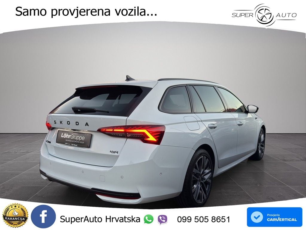 Škoda Octavia Combi 2.0 TSI (204 KS) 4x4 DSG SportLine LED+GR SJED+ACC