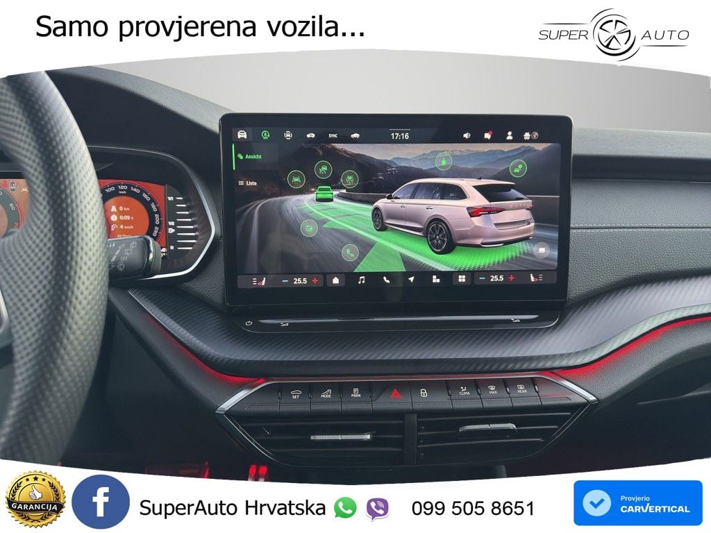 Škoda Octavia Combi 2.0 TSI (204 KS) 4x4 DSG SportLine LED+GR SJED+ACC