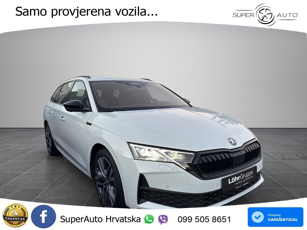 Škoda Octavia Combi 2.0 TSI (204 KS) 4x4 DSG SportLine LED+GR SJED+ACC