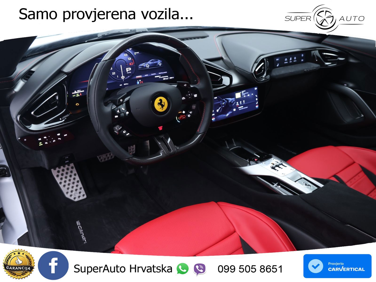 Ferrari 12Cilindri Spider 6.5 V12 (830 KS) F1 DCT LED+GR SJED+ACC