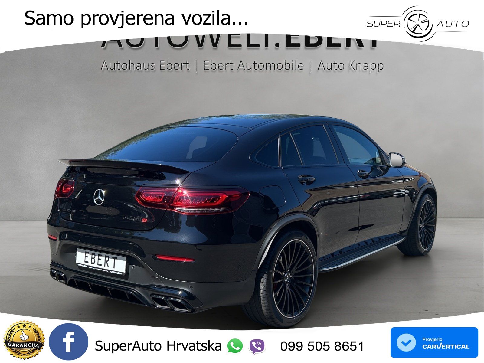 Mercedes GLC Coupe AMG 63 S V8 (510 KS) 4MATIC+ MCT ZRAČNI+ACC+GR SJED+360