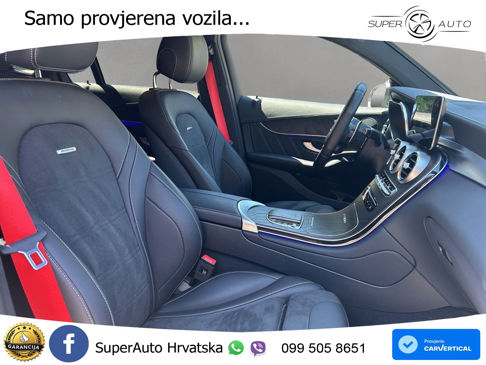 Mercedes GLC Coupe AMG 63 S V8 (510 KS) 4MATIC+ MCT ZRAČNI+ACC+GR SJED+360