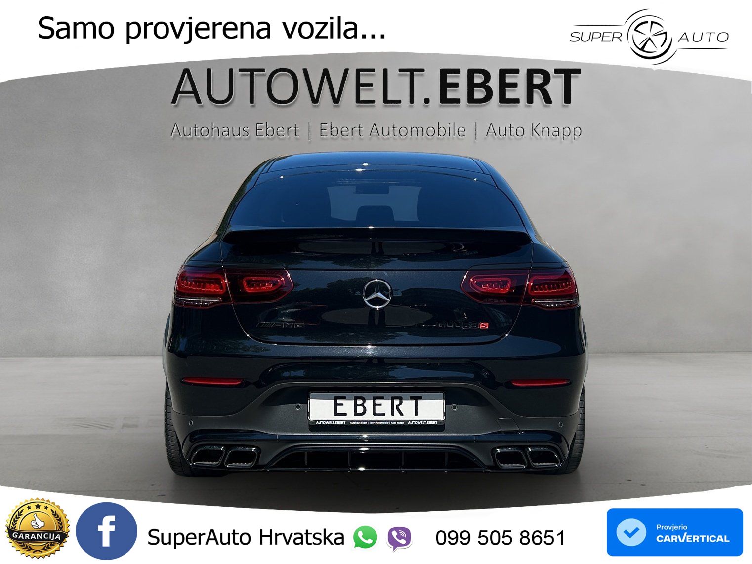 Mercedes GLC Coupe AMG 63 S V8 (510 KS) 4MATIC+ MCT ZRAČNI+ACC+GR SJED+360