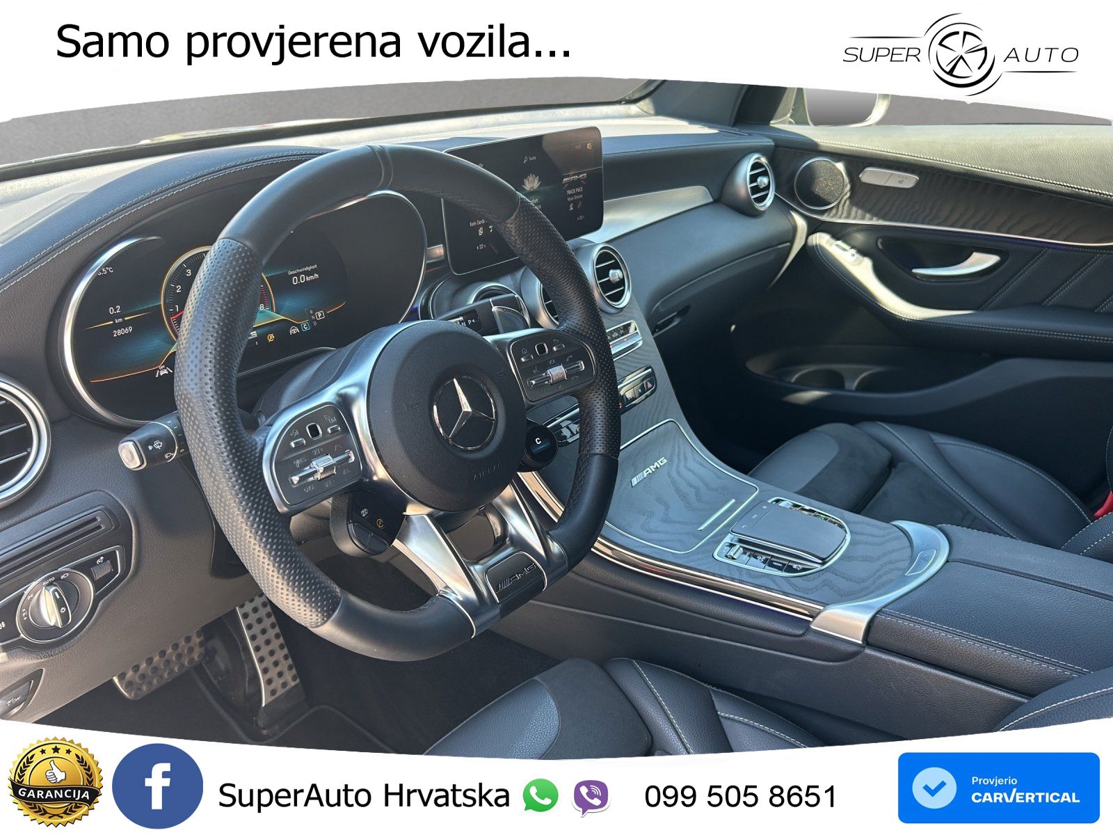 Mercedes GLC Coupe AMG 63 S V8 (510 KS) 4MATIC+ MCT ZRAČNI+ACC+GR SJED+360