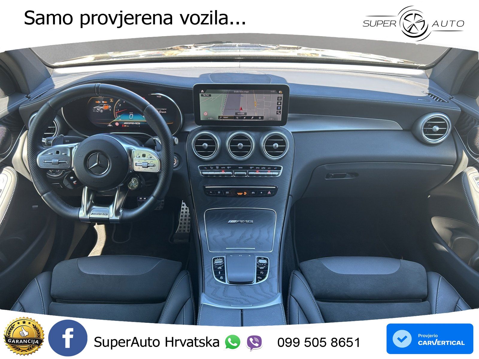 Mercedes GLC Coupe AMG 63 S V8 (510 KS) 4MATIC+ MCT ZRAČNI+ACC+GR SJED+360