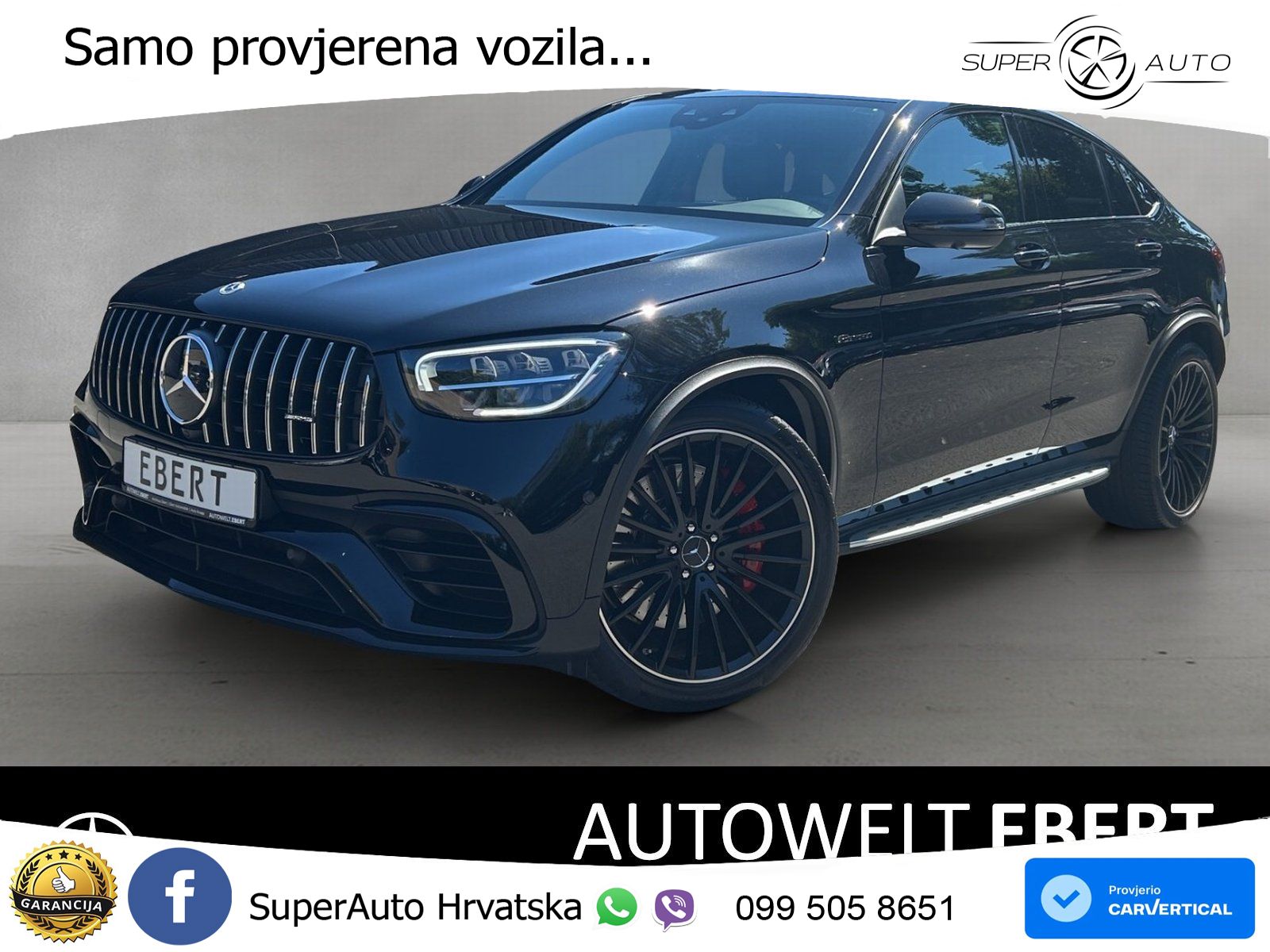 Mercedes GLC Coupe AMG 63 S V8 (510 KS) 4MATIC+ MCT ZRAČNI+ACC+GR SJED+360