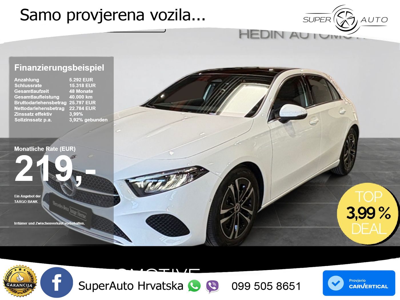 Mercedes-Benz A 180d 8G-DCT