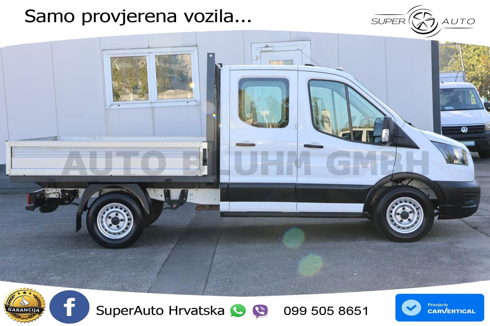 Ford Transit 350-EB Doka L2 + Klima AHK 2,24T 7-Sitze 131 KS