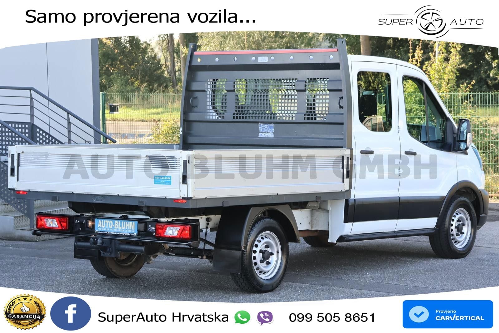 Ford Transit 350-EB Doka L2 + Klima AHK 2,24T 7-Sitze 131 KS