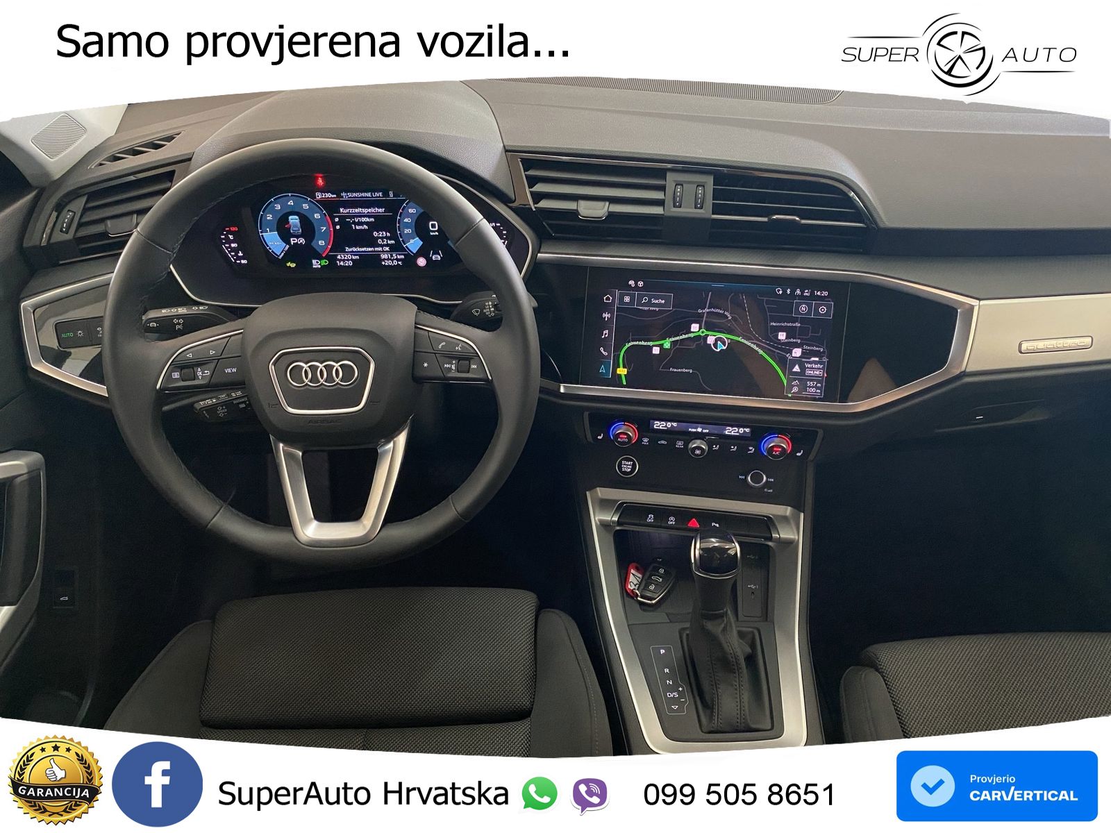 Audi Q3 40 TFSI (190 KS) quattro S tronic advanced LED+GR SJED+ACC