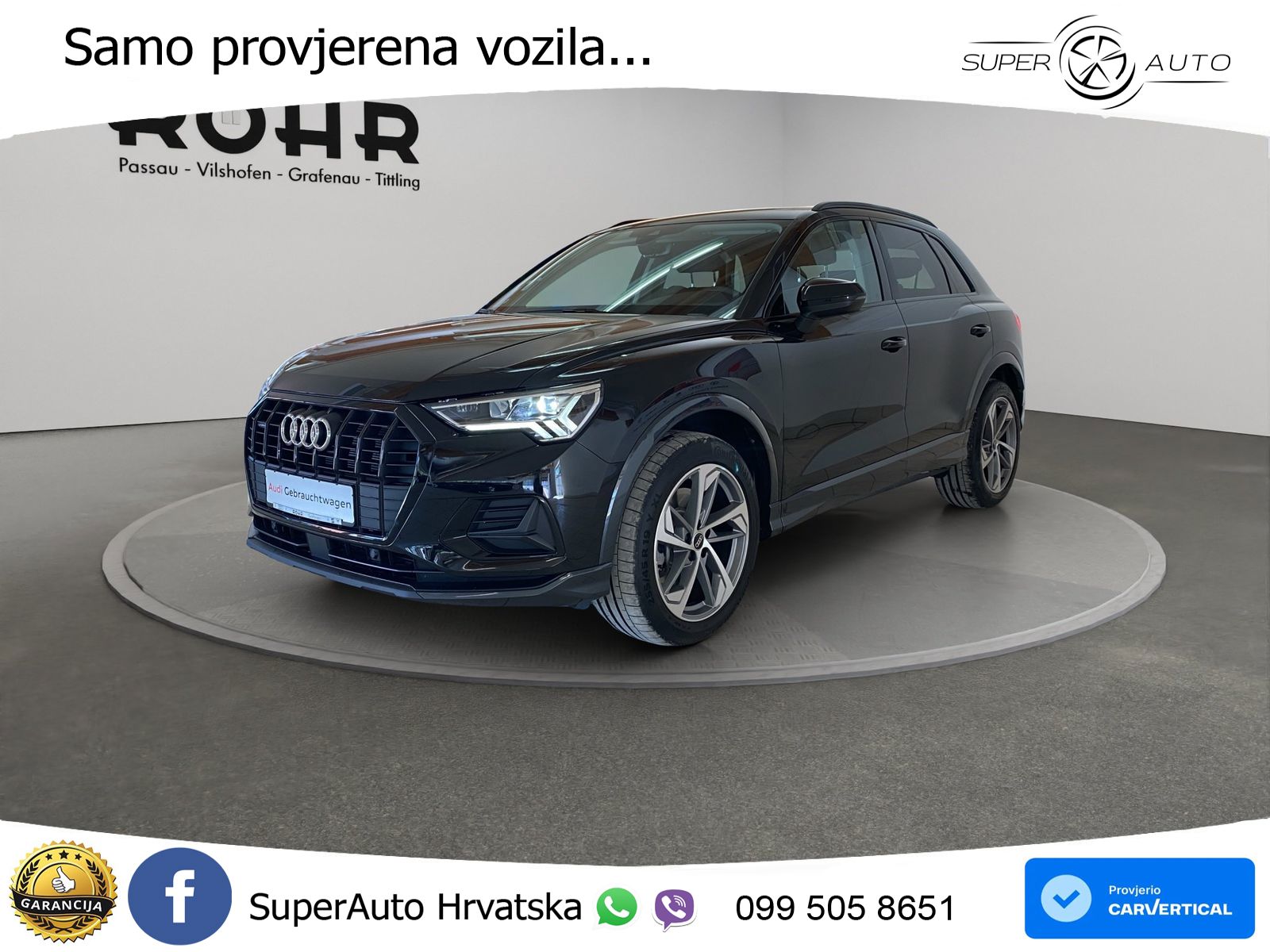 Audi Q3 40 TFSI (190 KS) quattro S tronic advanced LED+GR SJED+ACC