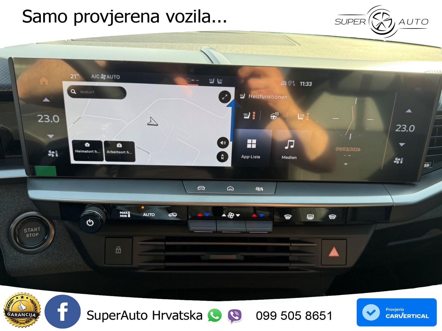 Opel Grandland 1.2 Turbo (145 KS) Hybrid eDCT Ultimate LED+GR SJED+ACC