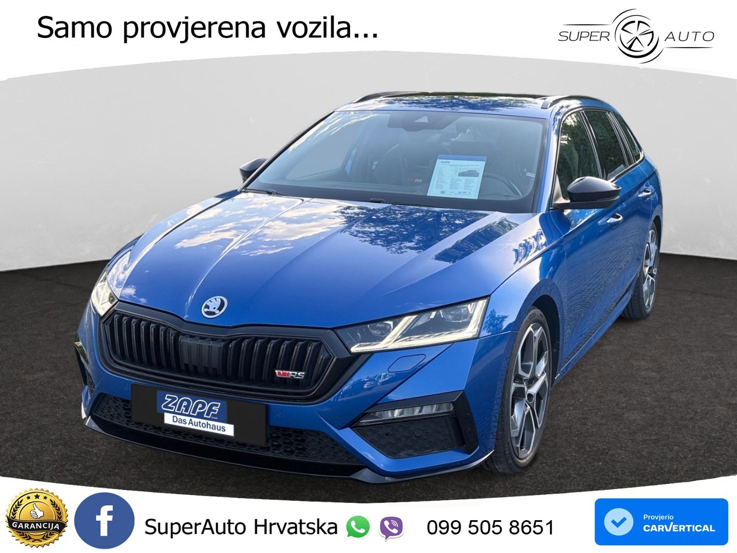 Škoda Octavia Combi RS 2.0 TDI (200 KS) 4x4 DSG LED+GR SJED+ACC