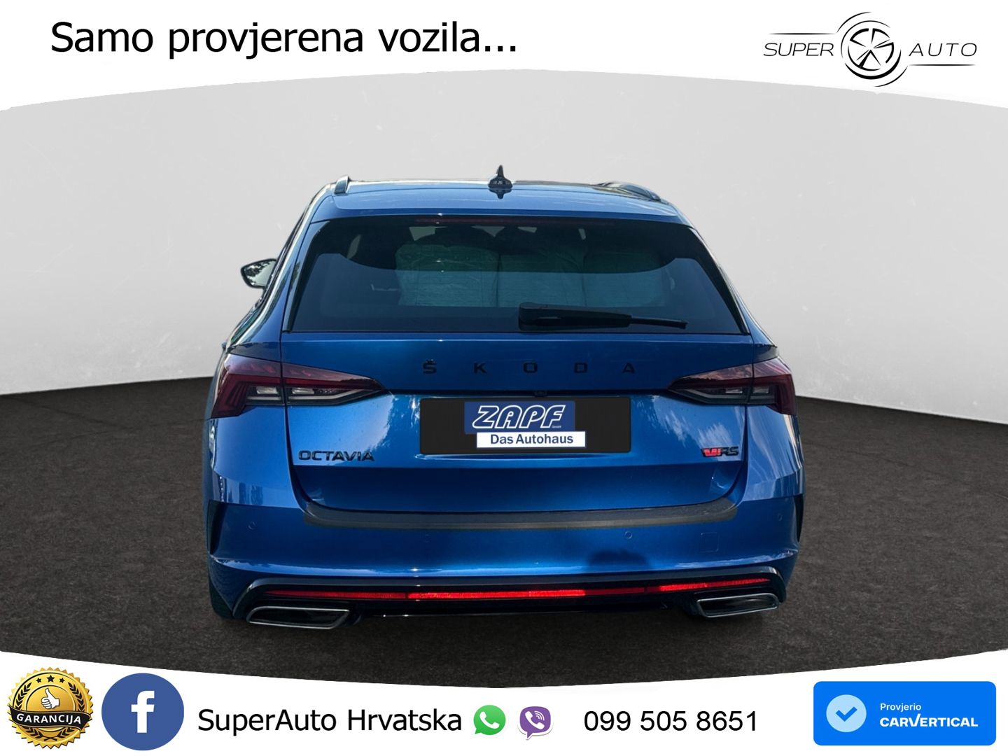 Škoda Octavia Combi RS 2.0 TDI (200 KS) 4x4 DSG LED+GR SJED+ACC