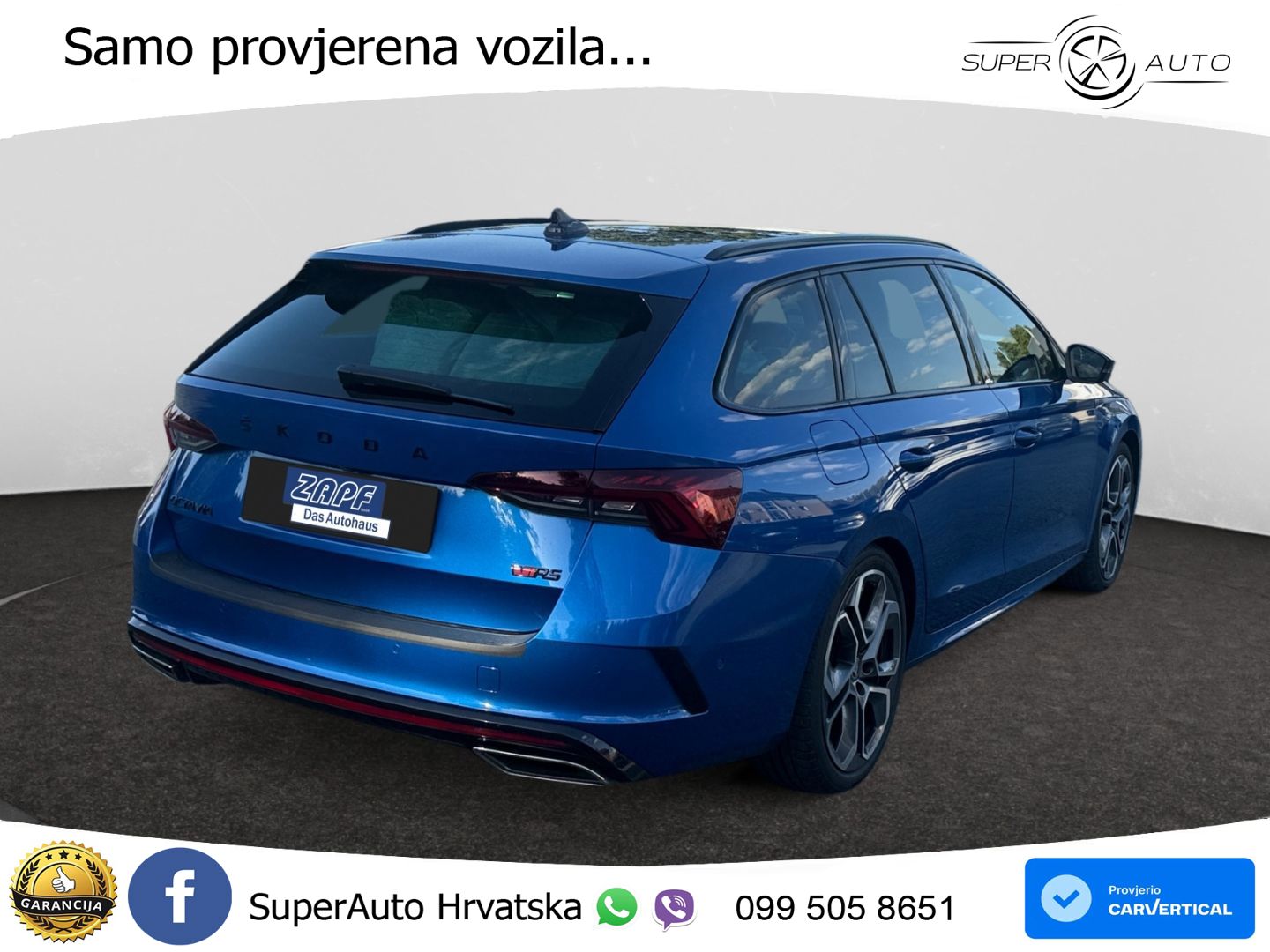 Škoda Octavia Combi RS 2.0 TDI (200 KS) 4x4 DSG LED+GR SJED+ACC