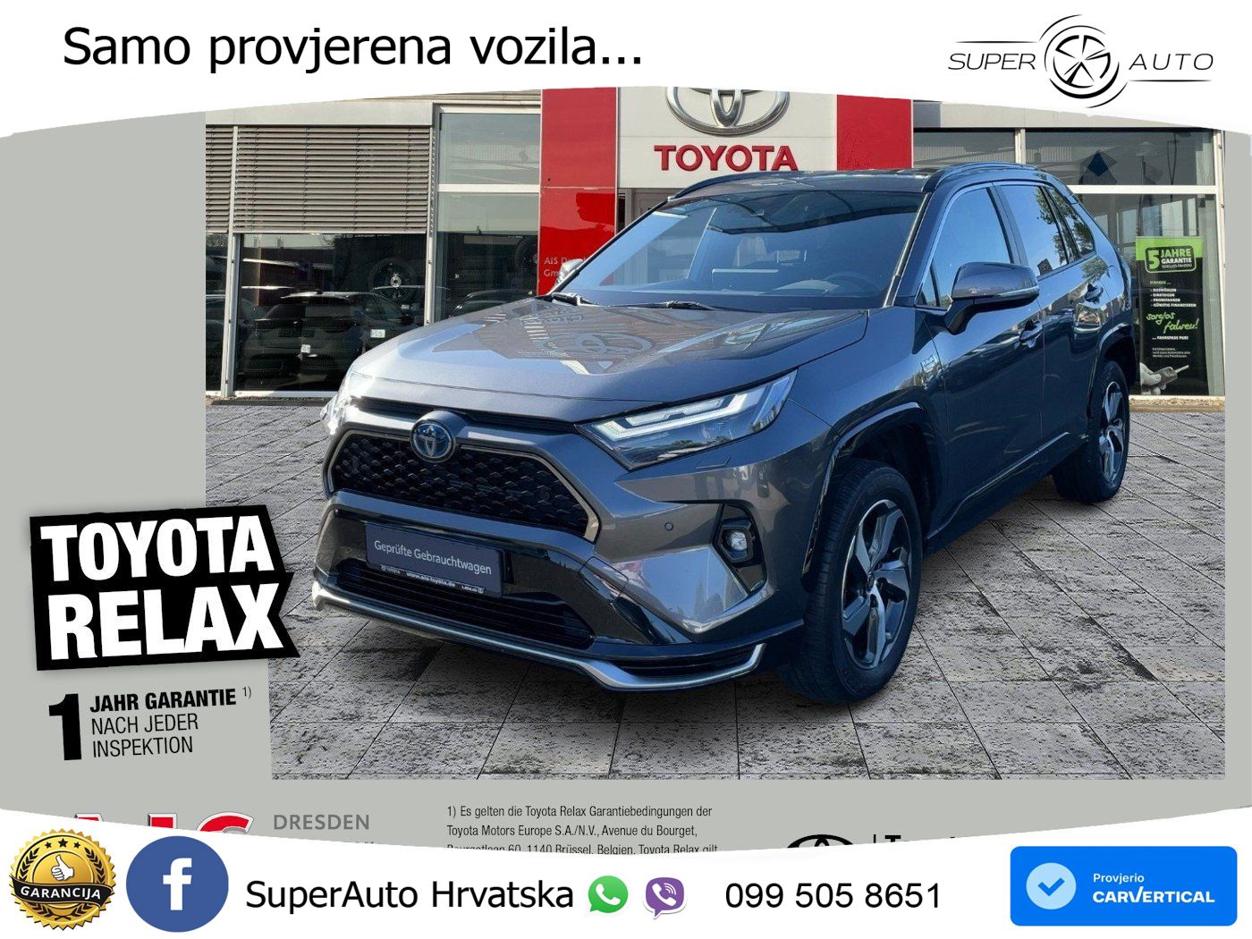 Toyota RAV4 2.5 (306 KS) Hybrid AWD-i eCVT LED+GR SJED+ACC