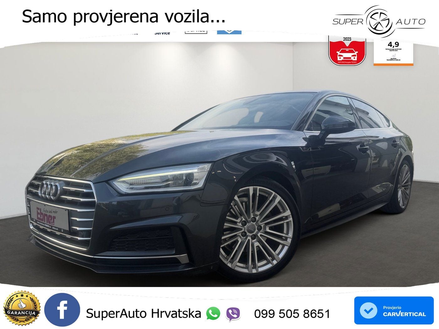 Audi A5 Sportback 40 TFSI (190 KS) S tronic S line