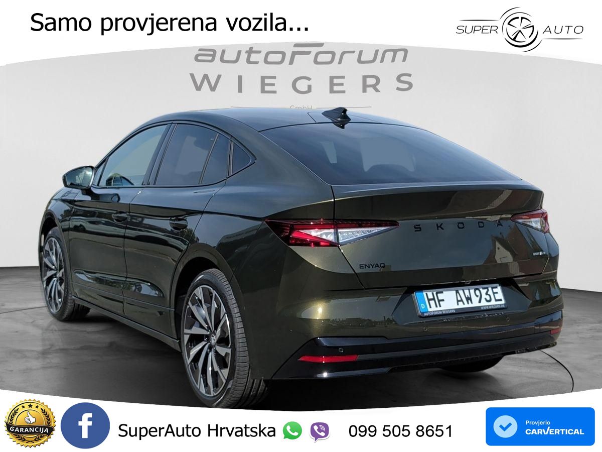 Škoda Enyaq Coupe iV 85 82 kWh (286 KS) SportLine MATRIX+GR SJED+KAM