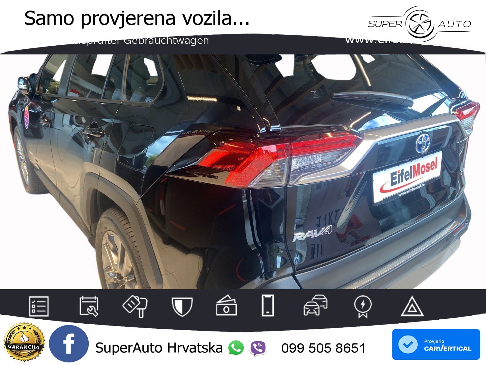 Toyota RAV4 2.5 (222 KS) Hybrid AWD-i eCVT LED+GR SJED+ACC