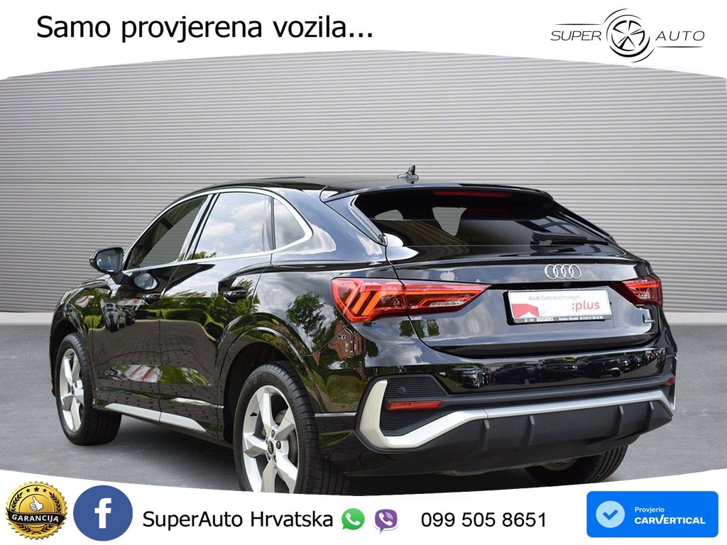 Audi Q3 II Sportback 40 TFSI (190 KS) quattro S tronic S line MATRIX+GR SJED+KAM