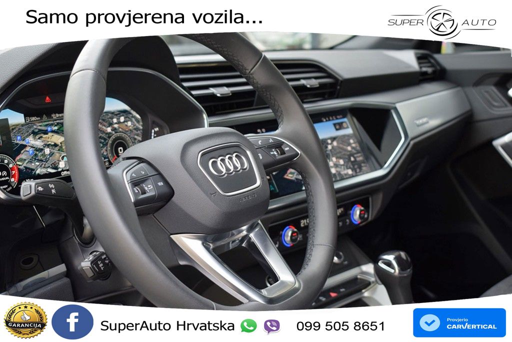 Audi Q3 II Sportback 40 TFSI (190 KS) quattro S tronic S line MATRIX+GR SJED+KAM