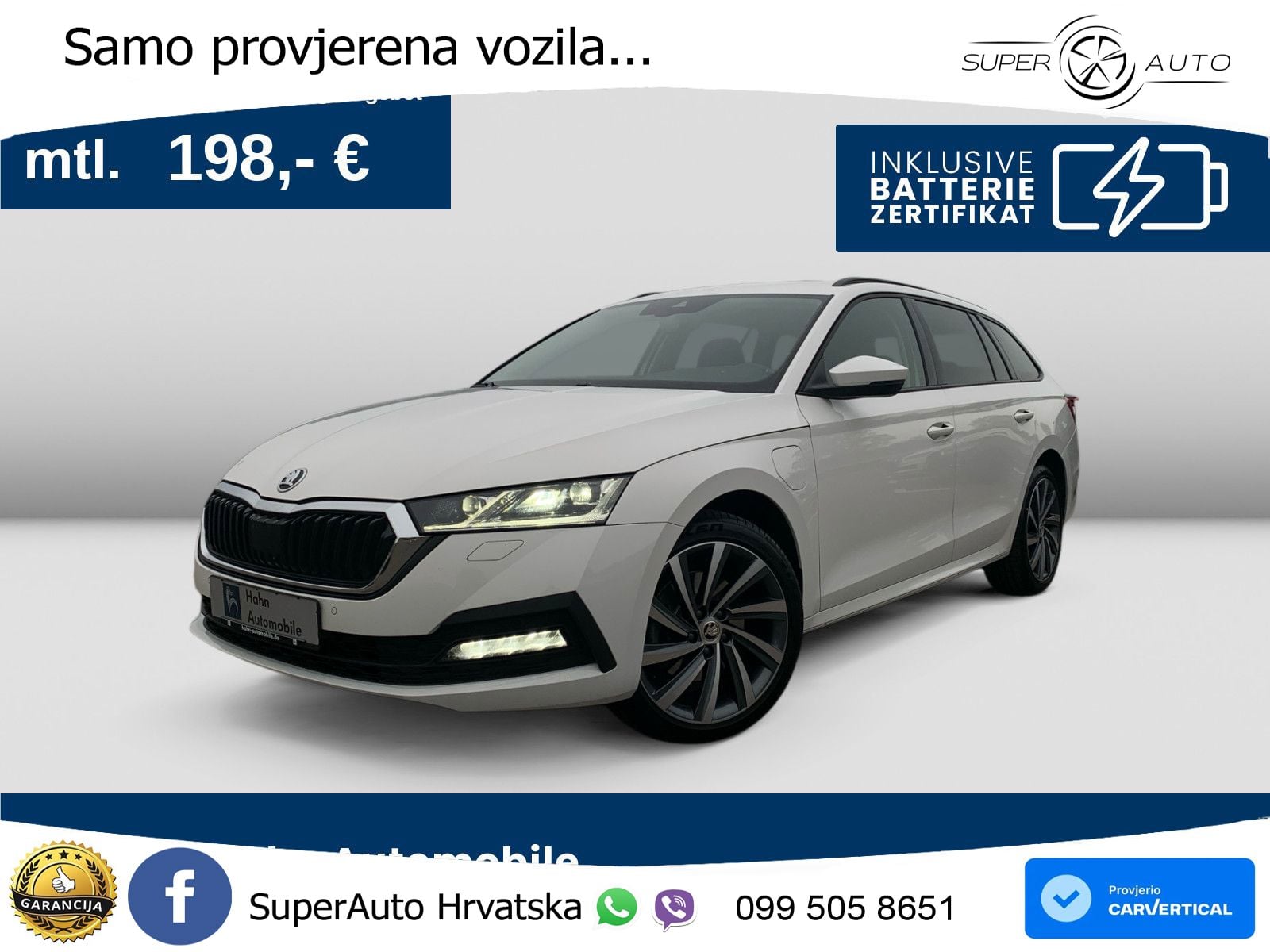 Škoda Octavia Combi iV 1.4 TSI (204 KS) DSG LED+GR SJED+ACC