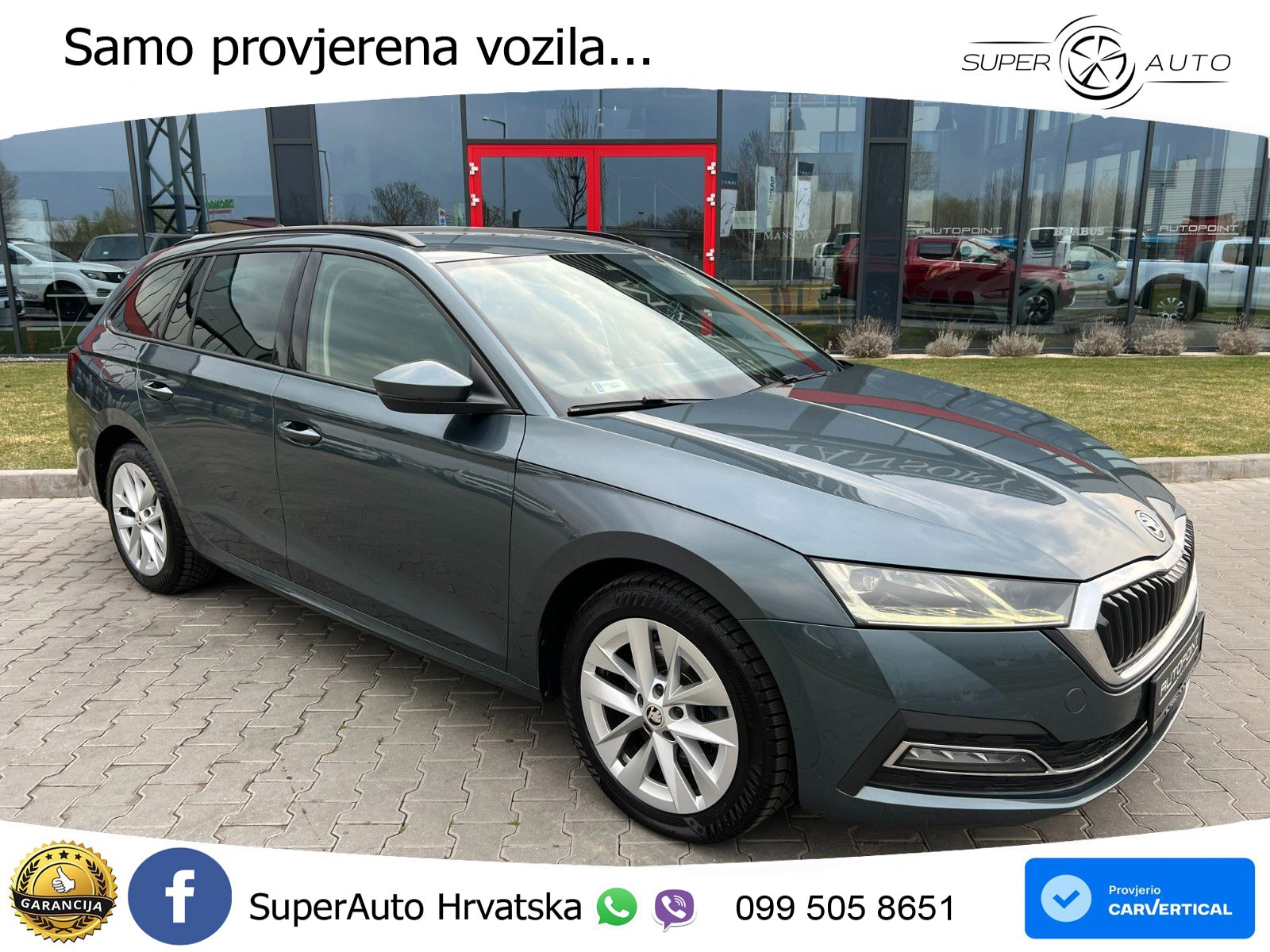 Škoda Octavia Combi 2.0 TDI (150 KS) 4x4 DSG LED+GR SJED+ACC