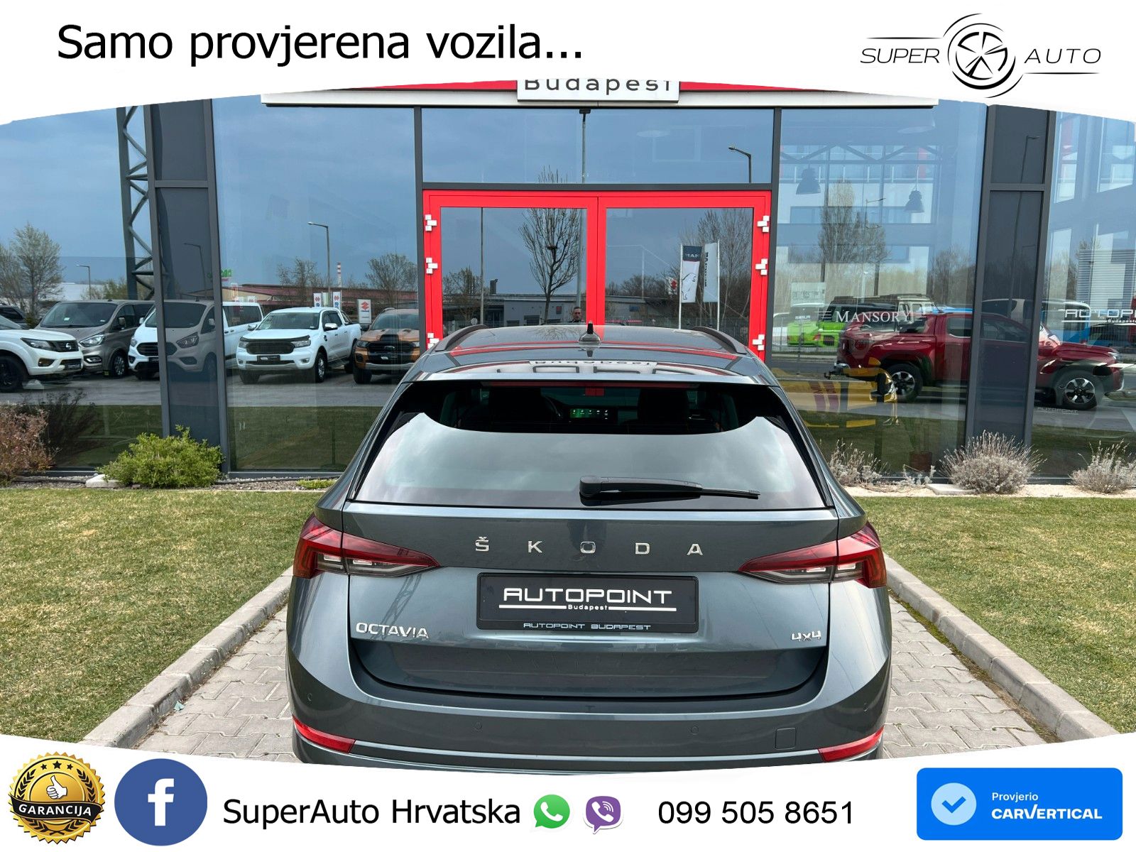 Škoda Octavia Combi 2.0 TDI (150 KS) 4x4 DSG LED+GR SJED+ACC