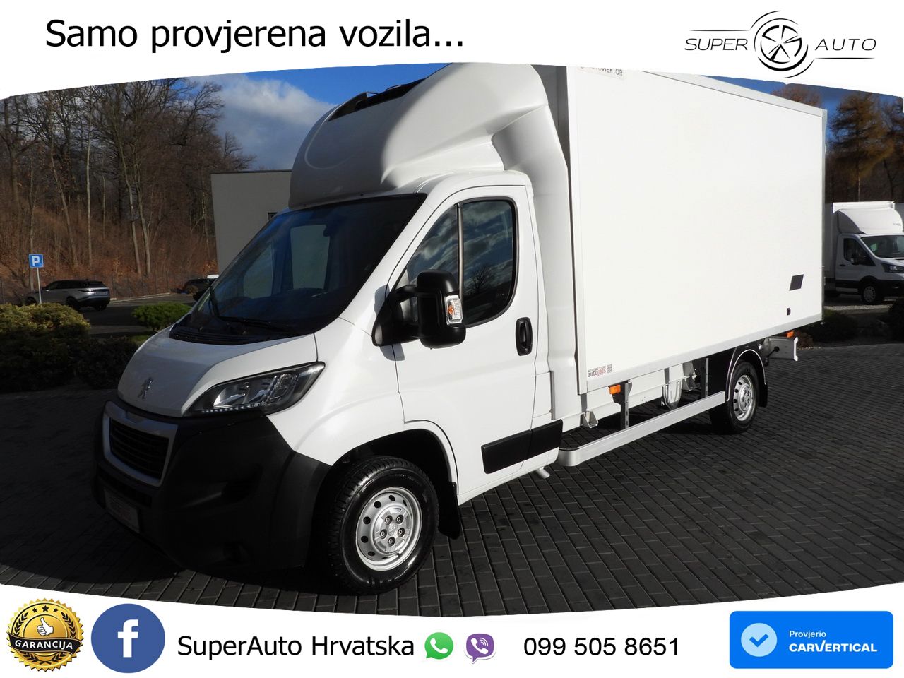 Peugeot BOXER KÜHLKOFFER 0C 8 PALETTEN TEMPOMAT LED 140 KS