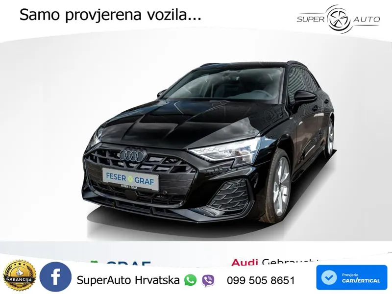 Audi A3 35 TFSI (150 KS) S tronic 2x S line LED+GR SJED+ACC