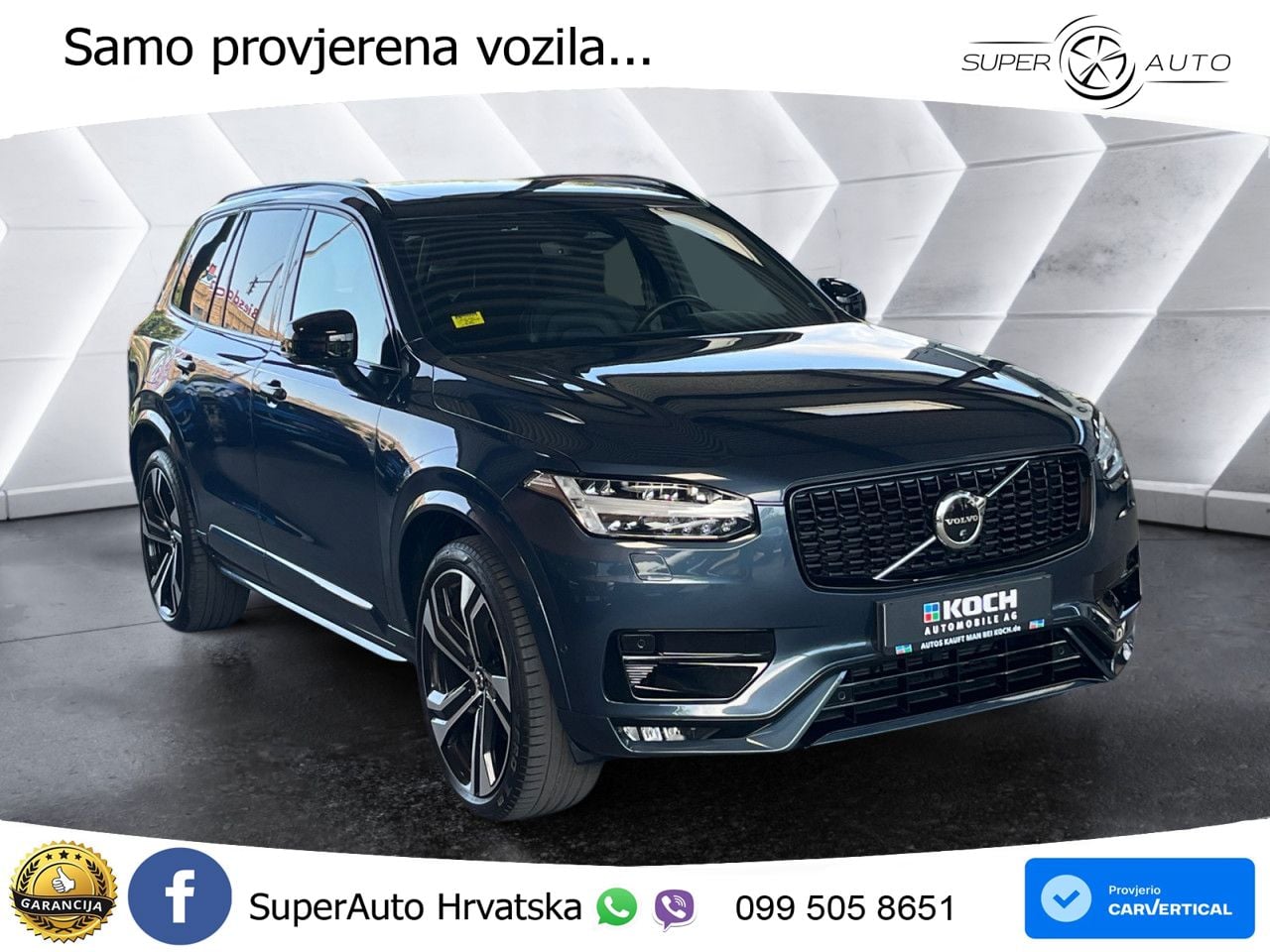 Volvo XC90 2.0 B5 Diesel AWD Automatic ZRAČNI+ACC+GR SJED+KAM+PANO