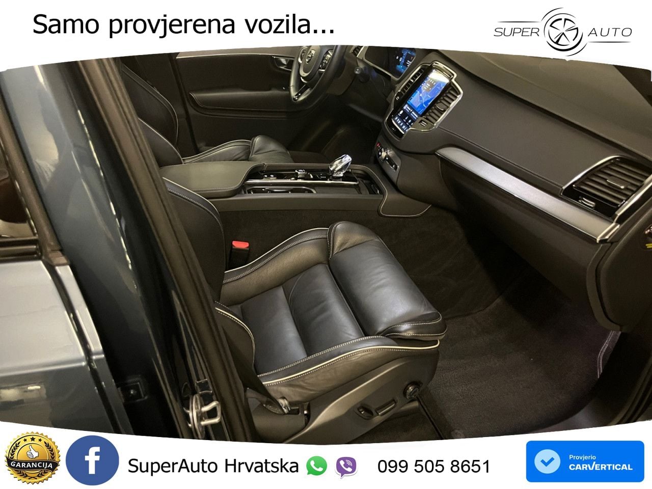 Volvo XC90 2.0 B5 Diesel AWD Automatic ZRAČNI+ACC+GR SJED+KAM+PANO